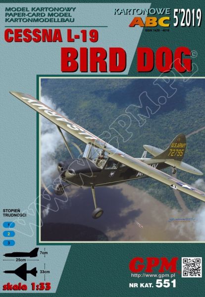 Verbindungs-/Beobachtungsflugzeug Cessna L-19 Bird Dog der US-Army 1:33