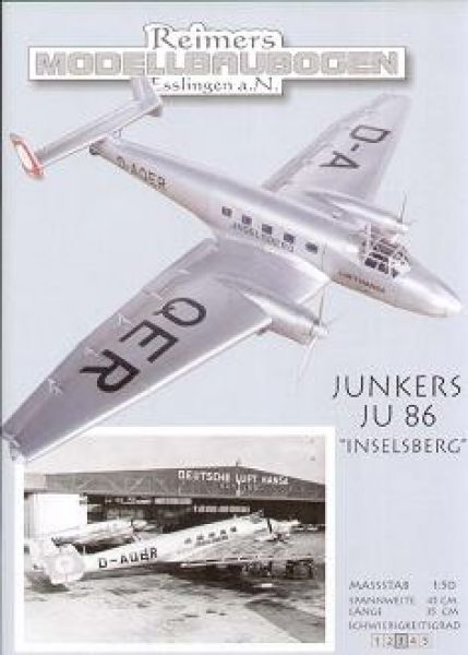 Verkehrsflugzeug Junkers Ju-86B "Inselberg" (1934) 1:50