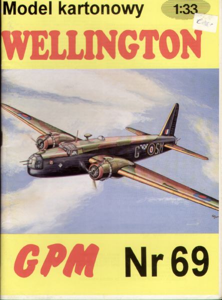 Vickers Wellington Mk.III der Royal Air Force 1:33 übersetzt