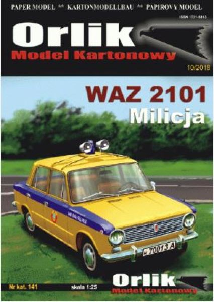 VAZ-2101 „Schiguli“, bzw. „Lada“ UdSSR-Miliz-Streifenwagen 1:25