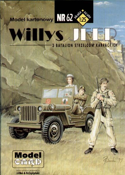 Willys Jeep model MB (1944, Monte Cassino) 1:25