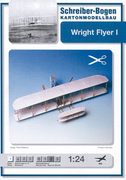 Wright Flyer I (1903) 1:24 präzise, deutsche Anleitung