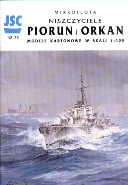 Zerstörer ORP Piorun (1941) + ORP Orkan (1943) 1:400