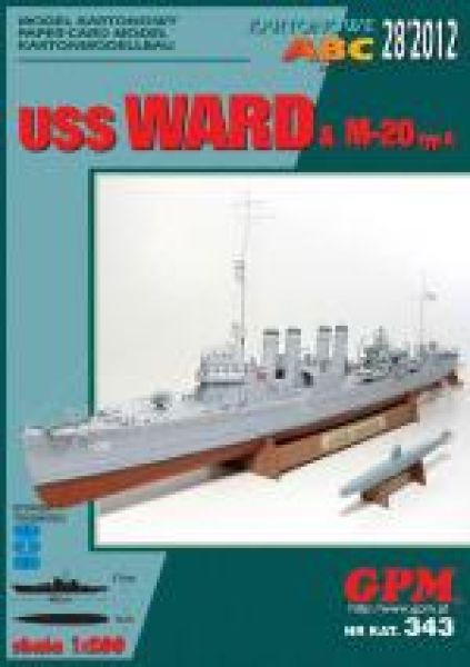 Zerstörer USS Ward + japanisches Mini-U-Boot M-20 (A) 1:200 inkl. LC-Spanten-/Detailsatz