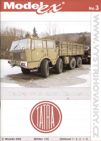 Zugmaschine für Schwertransporte Tatra 813 8x8 Kolos 1:32 selten