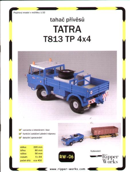 Zugmaschine für Schwertransporte Tatra T813 TP 4x4  1:32