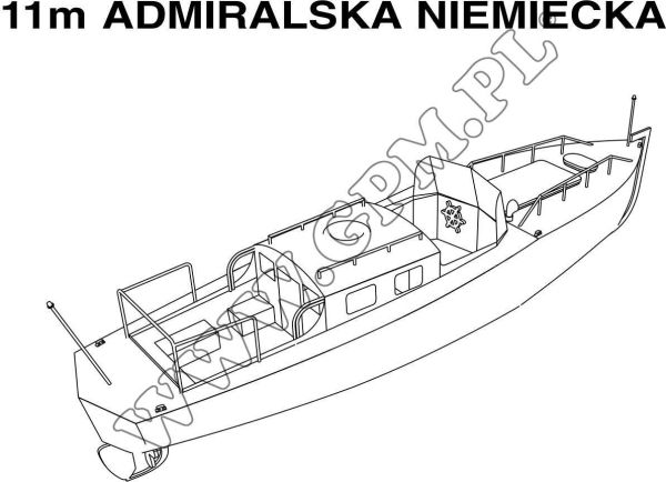 zwei Admiralsboote der Kriegsmarine 1:200 Ganz-Lasercut-Modell m. Kunststoffrumpf