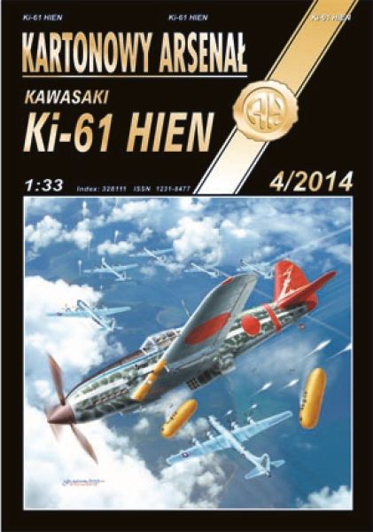 japanisches Jagdflugzeug Kawasaki Ki-61 Hien (1945) 1:33 extrem, korrigiert