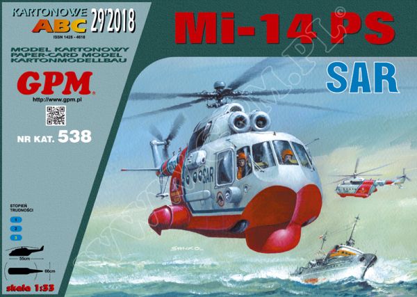 russischer SAR-Hubschrauber Mil Mi-14 PS polnischen-SAR-1:33