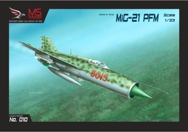 Abfangjäger Mikoyan Mig-21 PFM (Fishbed J) vietnamesischer Luftwaffe (1968) 1:33 extrem präzise