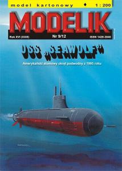 atomares U-Boot USS SEAWOLF SSN-21 (1995) 1:200 Offsetdruck
