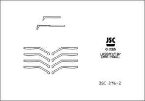 Lasercut-Reling-/Detailsatz für Aura 1:250 (JSC 296L)