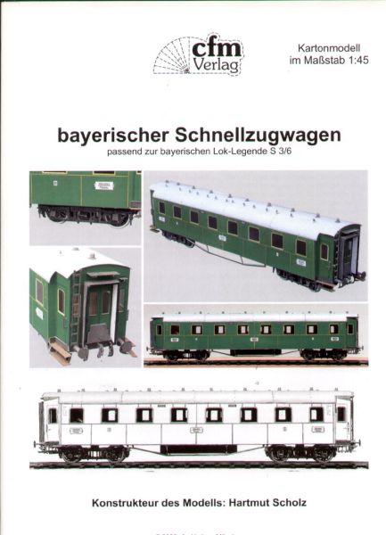 bayerischer Schnellzugwagen 1:45 deutsche Anleitung