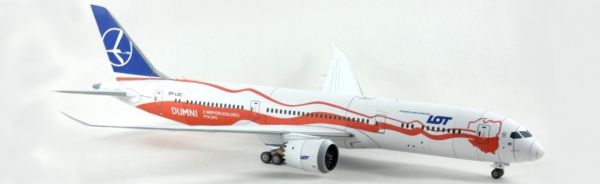 Boeing 787-9 Dreamliner der LOT in Sonderbemalung "Proud of Poland’s Indepedence” (2018) 1:144