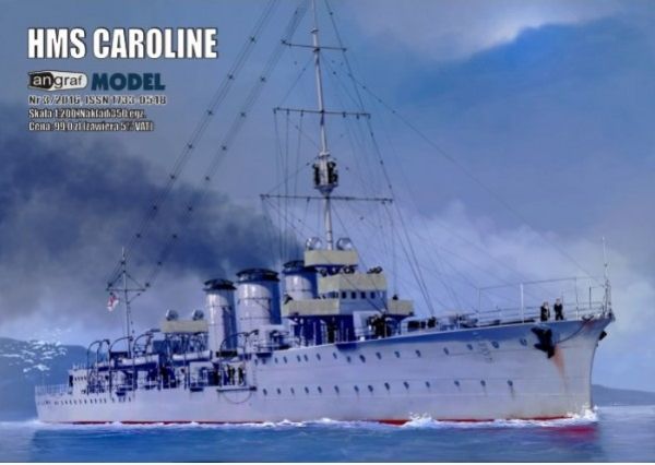 britischer Leichtkreuzer HMS Caroline (1914) 1:200