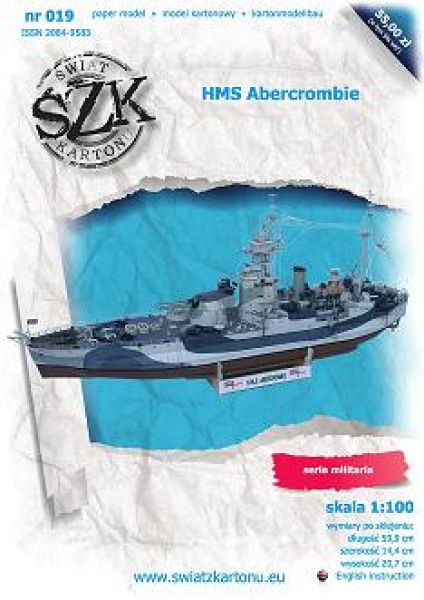 britischer Monitor HMS Abercrombie (1942) 1:200