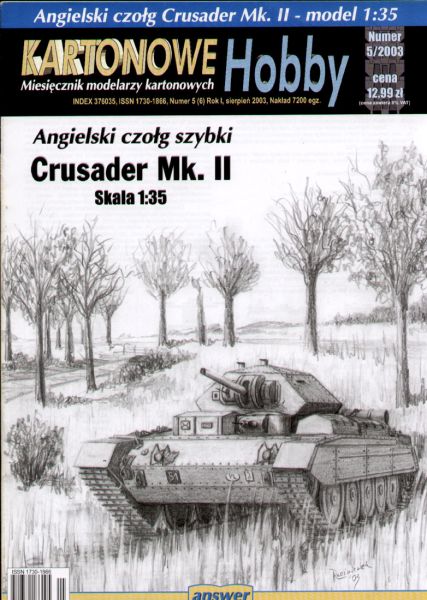 britischer Schnellpanzer (Cruiser Tank) Crusader Mk. II 1:35 ANGEBOT