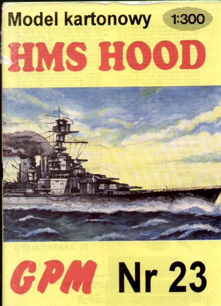 britisches Panzerschiff HMS Hood (1935) 1:300