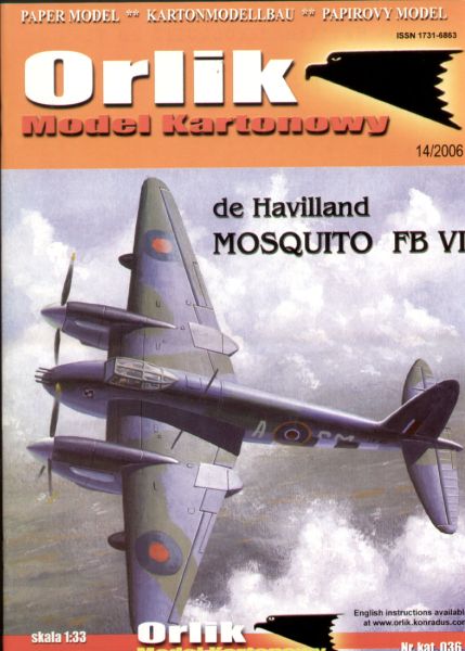de Havilland Mosquito FB Mk.VI 1:33 übersetzt
