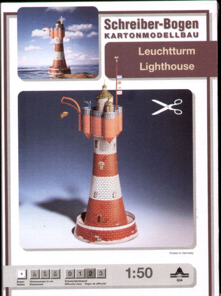 ein Leuchtturm in Anlehnung an Roter Sand 1:50 deutsche Anleitung (604)