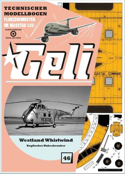 englischer Hubschrauber Westland Whirlwind Spanischer Luftwaffe 1:33 deutsche Anleitung