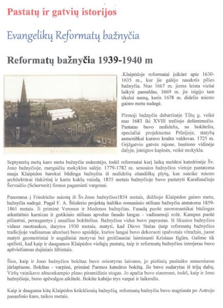 evangelisch-reformierte Kirche in Klaipeda/Memel in Litauen (19. Jh.) 1:150 Ganz-LC-Modell, übersetzt