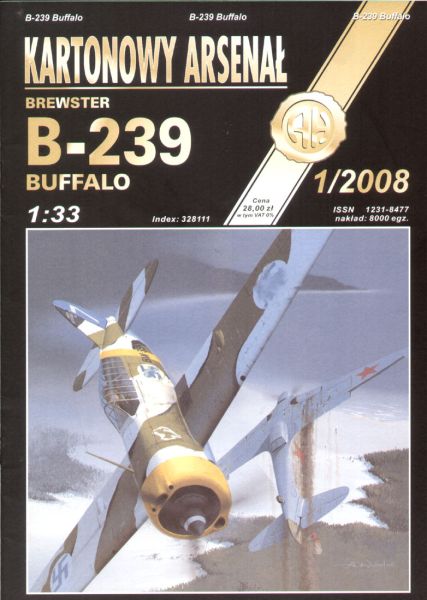 finnische Brewster Buffalo B-239 (1943) 1:33 extrem