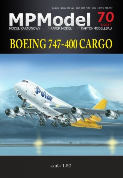 Frachtflugzeug Boeing 747-400 8F „Freighter“ Polar Air Cargo/DHL 1:50 Modellänge: 141,2 cm!