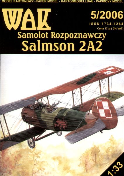 französischer Doppeldecker Salmson 2A2 (1920) 1:33