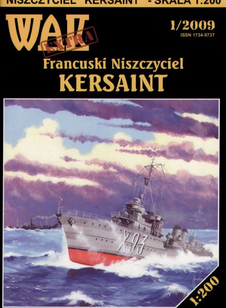 französischer Zerstörer Kersaint (1939) Vauguelin-Class 1:200