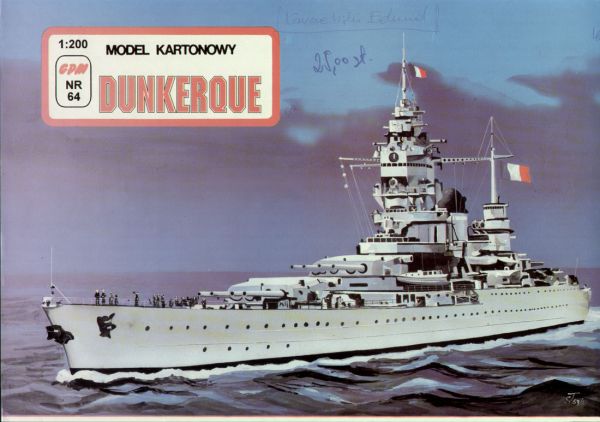französisches Panzerschiff Dunkerque (1940) 1:200