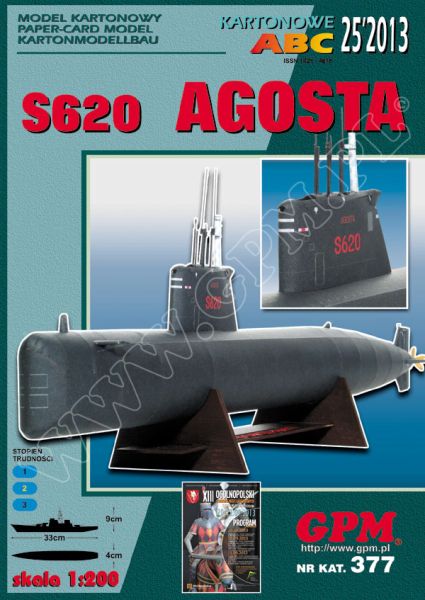 französisches U-Boot S620 Agosta (1972) 1:200