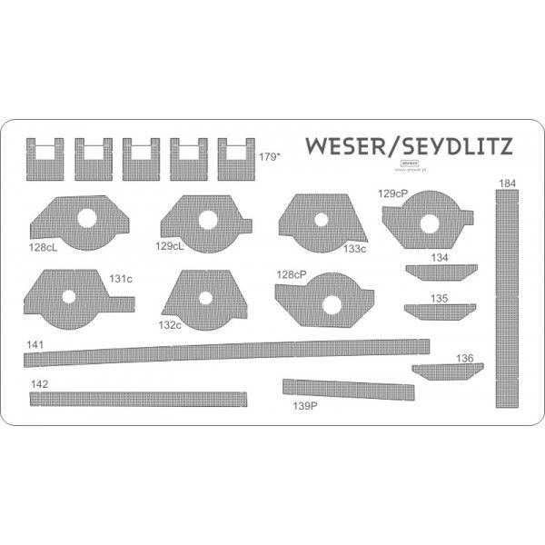 gravierte LC-Aufbaudecks für Flugzeugträger-Projekt WESER  1:200 (Angraf Nr. 3/17)
