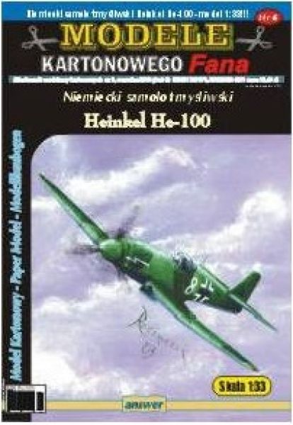 Heinkel He-100D-1 des fiktiven "Blitzgeschwaders" 1:33 übersetzt