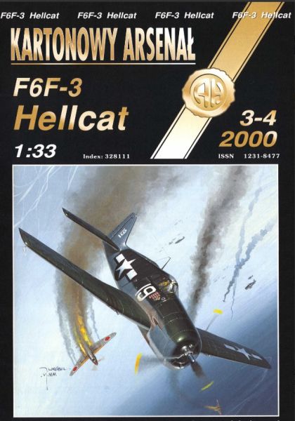 trägergestützte Grumman F6F-3 Hellcat (USS Intrepid) 1:33