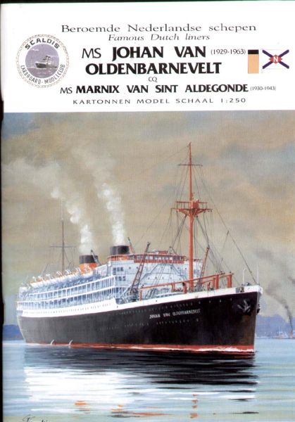 holländisches Fahrgastschiff Johan van Oldenbarnevelt (1929) 1:250