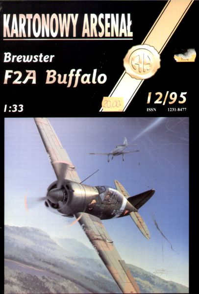 holländische Brewster F2A Buffalo (gefl. von August Diebel) 1:33