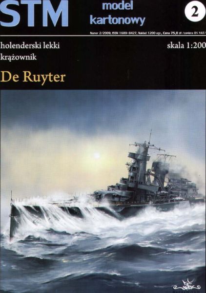 holländischer Leichtkreuzer De Ruyter (1942) 1:200