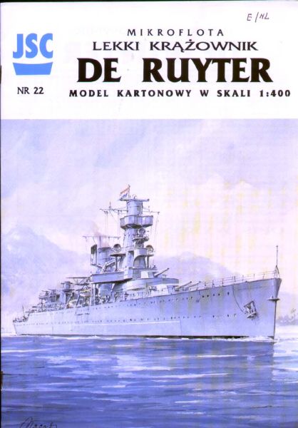 holländischer Leichtkreuzer De Ruyter (1942) 1:400 Erstausgabe, ANGEBOT