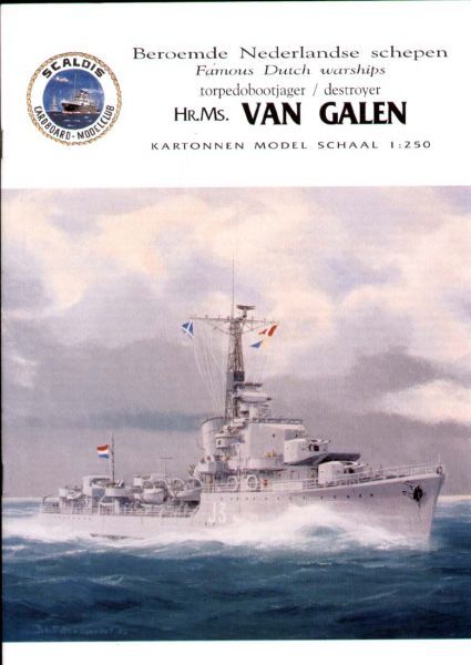 holländischer Zerstörer Hr.Ms. Van Galen (ex HMS Noble) 1:250