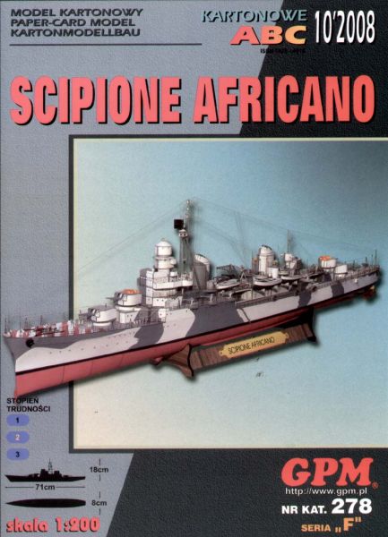italienischer Leichtkreuzer Scipione Africano 1:200