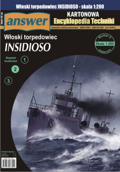 italienisches Torpedoboot INSIDIOSO (1917) 1:200