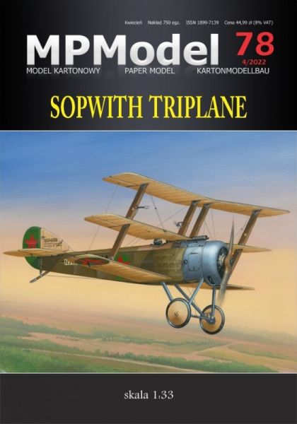 Jagdflugzeug Sopwith Triplane der Luftwaffe der Bolschewiken, 1917 1:33