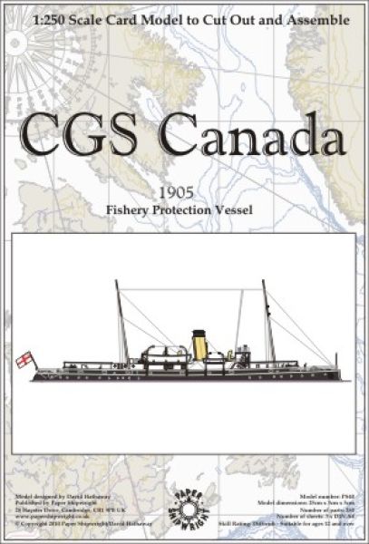kanadisches Fischerei-Schutzboot CGS Canada (1905) 1:250