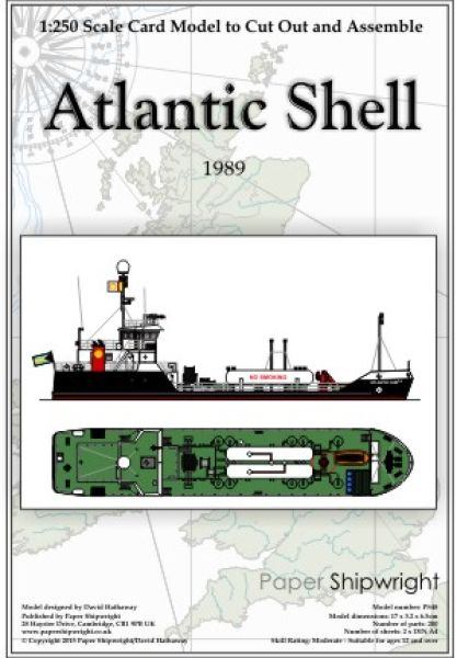 kleiner Tanker Atlantic Shell (1999) 1:250 präzise