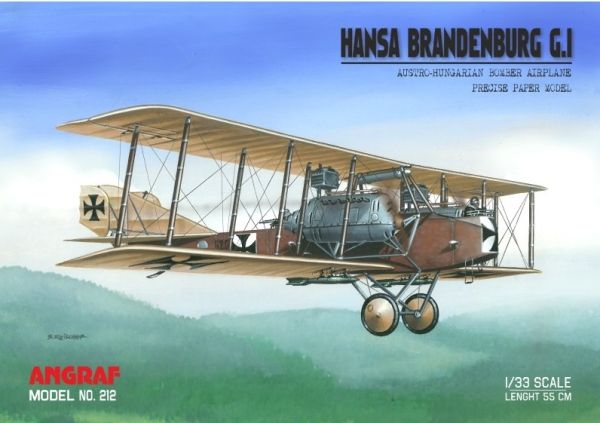 Langstreckenbomber Hansa-Brandenburg G.I (Flik 102/G, Wiener Neustadt, 1917) 1:33 extrem³