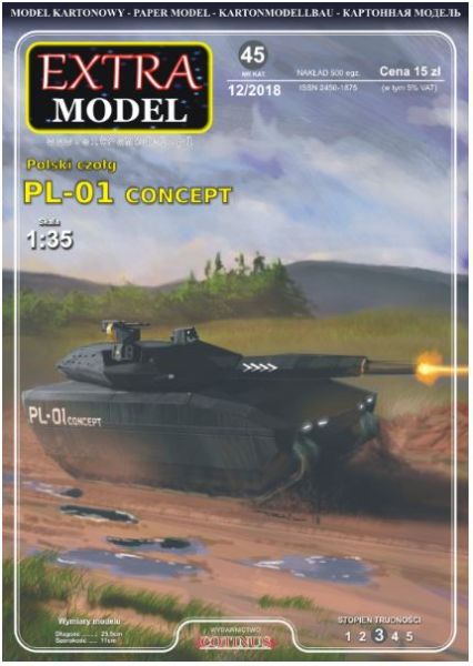 leichter Kampfpanzer mit Tarnkappentechnik PL-01 Concept (2013) 1:35