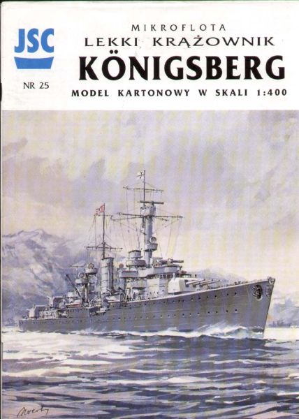 leichter Kreuzer Königsberg (1940) 1:400 Erstausgabe