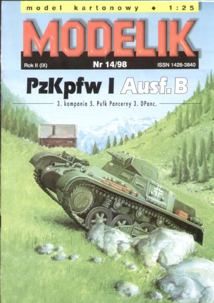 leichter Panzer Pz.Kpfw I Ausf. B (1940) 1:25 (Modelik)
