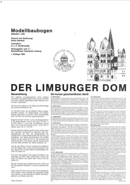 Dom zu Limburg 1:200 Herausgeber: Bischöfliches Ordinariat Limburg
